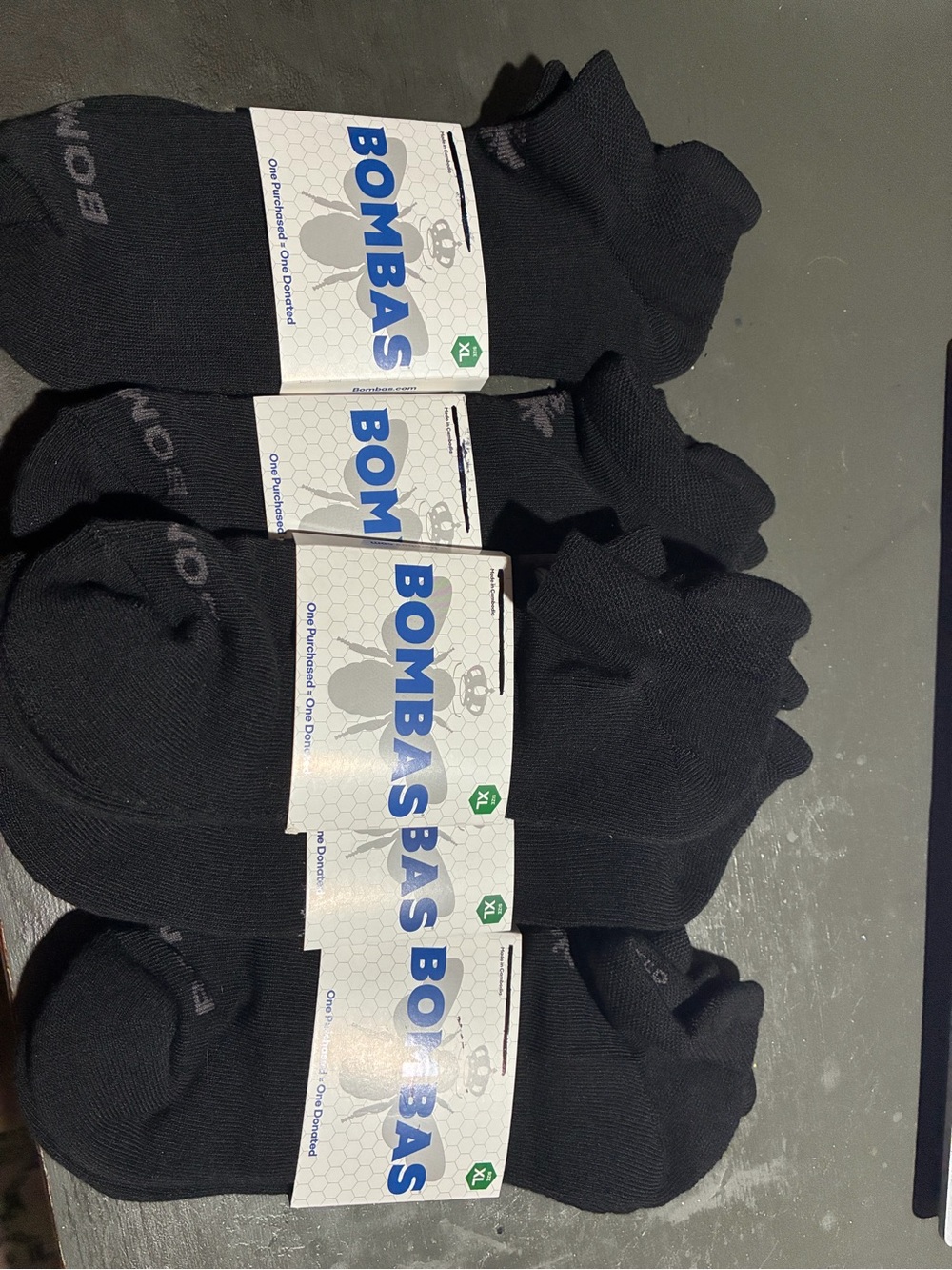 Bombas size charge 5ct ankle socks new